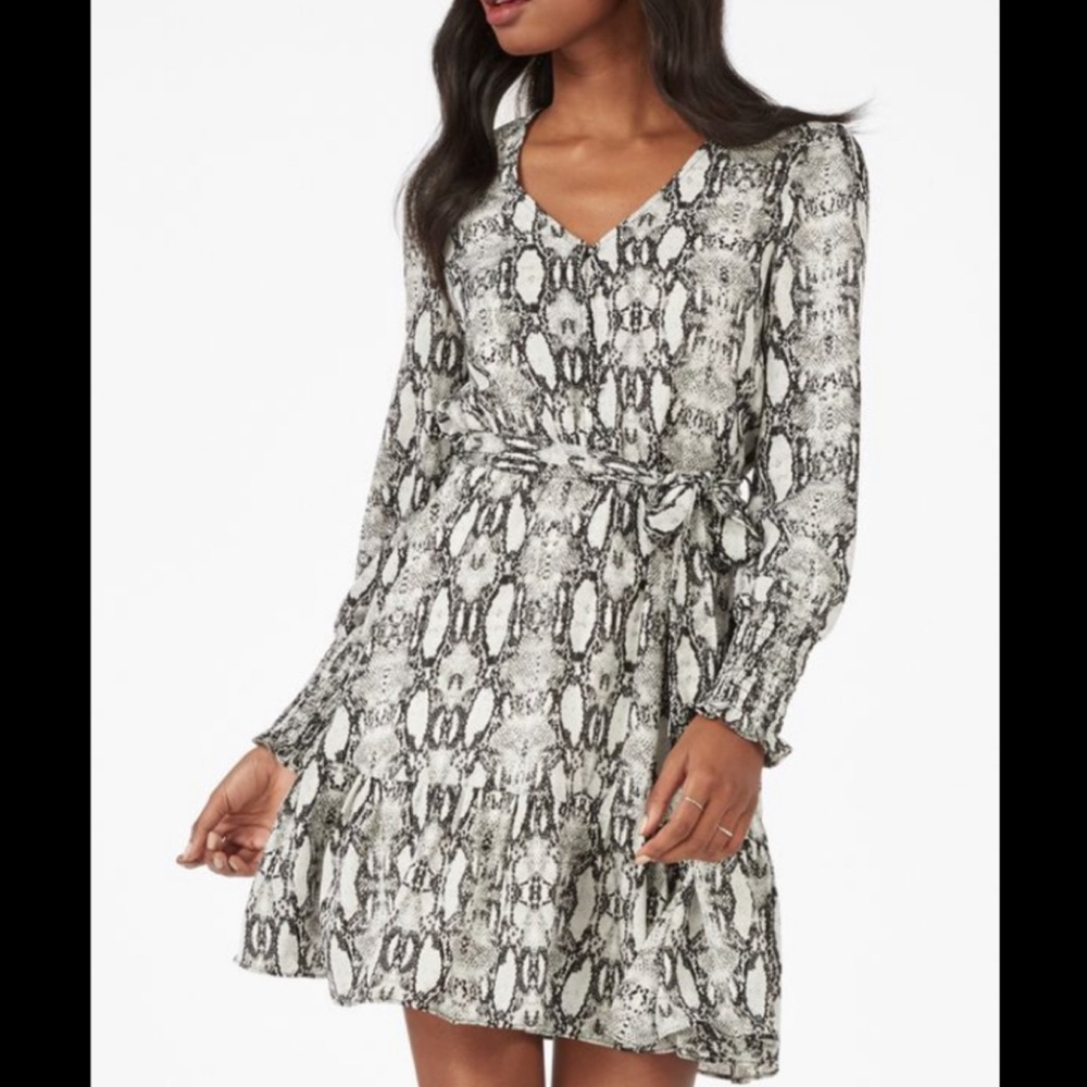 Collective Concepts Snakeskin Print Dress Sz L